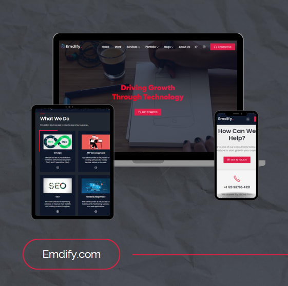 Emdify Web Application screenshot