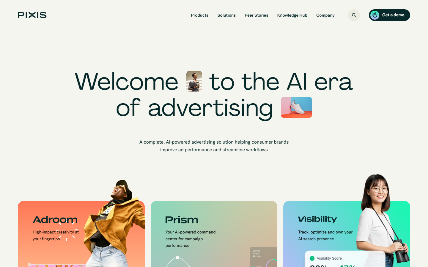 Pixis website screenshot
