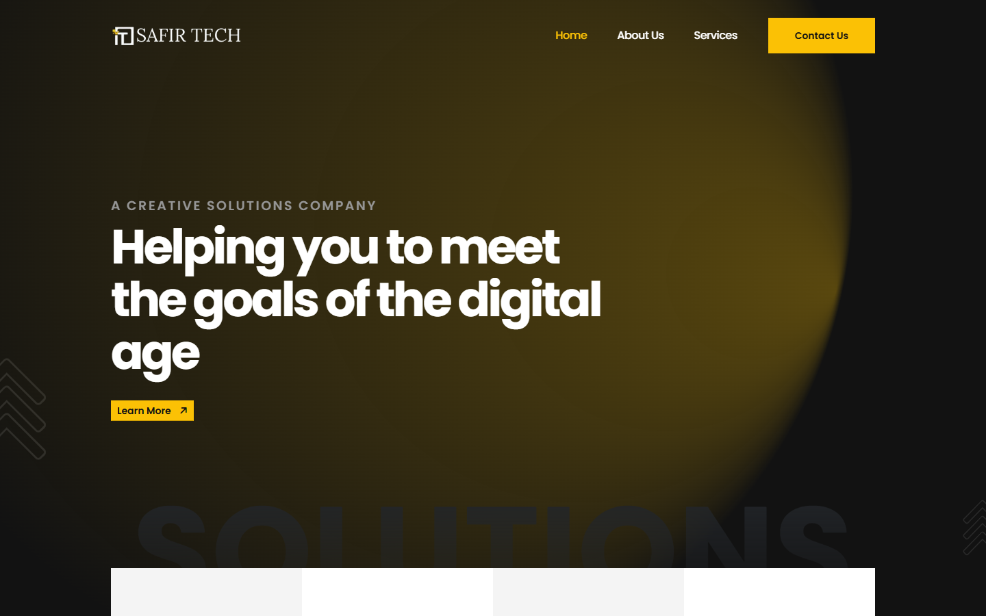 Safir Tech website screenshot